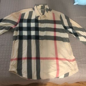 Men’s Burberry long sleeve button up